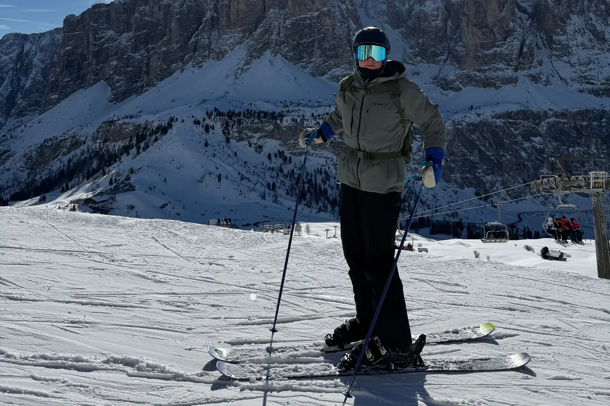 Skiing in the Dolomites